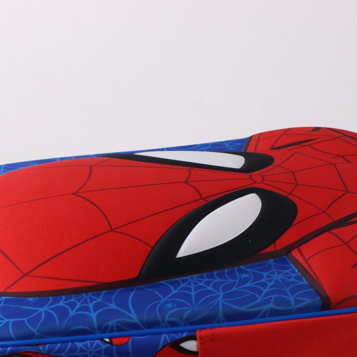Zaino scolastico 3D di Spiderman in poliestere per bambini con tasca - Blu 4/6