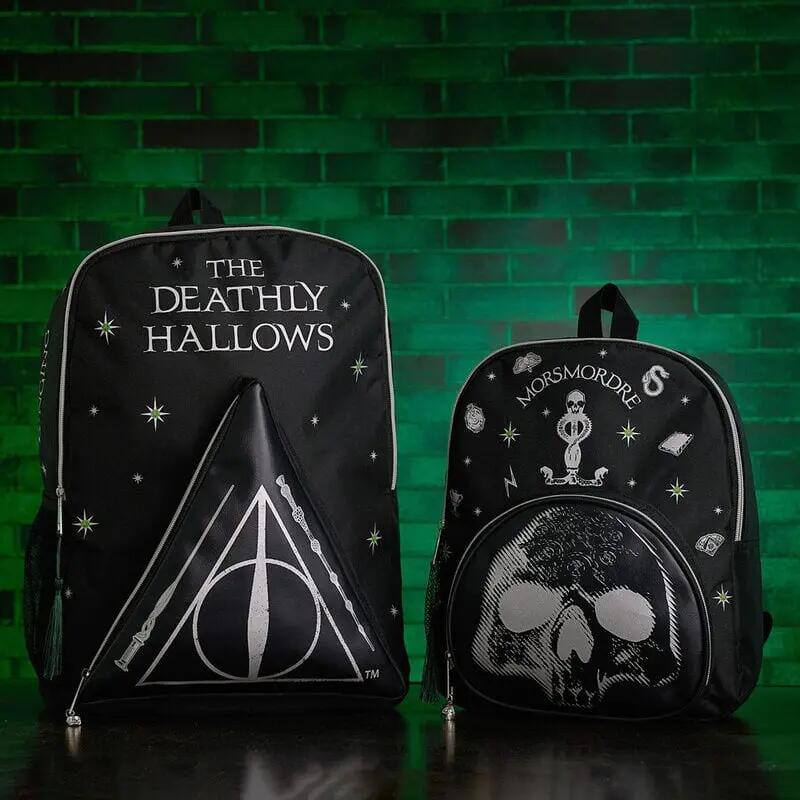Zaino per bambini Harry Potter Dark Arts con tasca frontale e cerniera nera 4/4