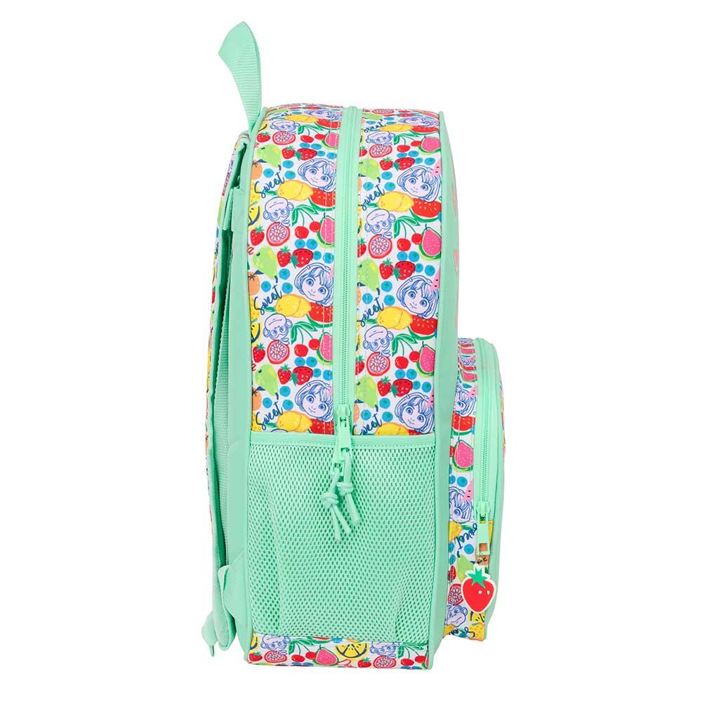 Dora Kinder-Schulrucksack, Trolley-kompatibel, mit Vordertasche, Grün 3/3