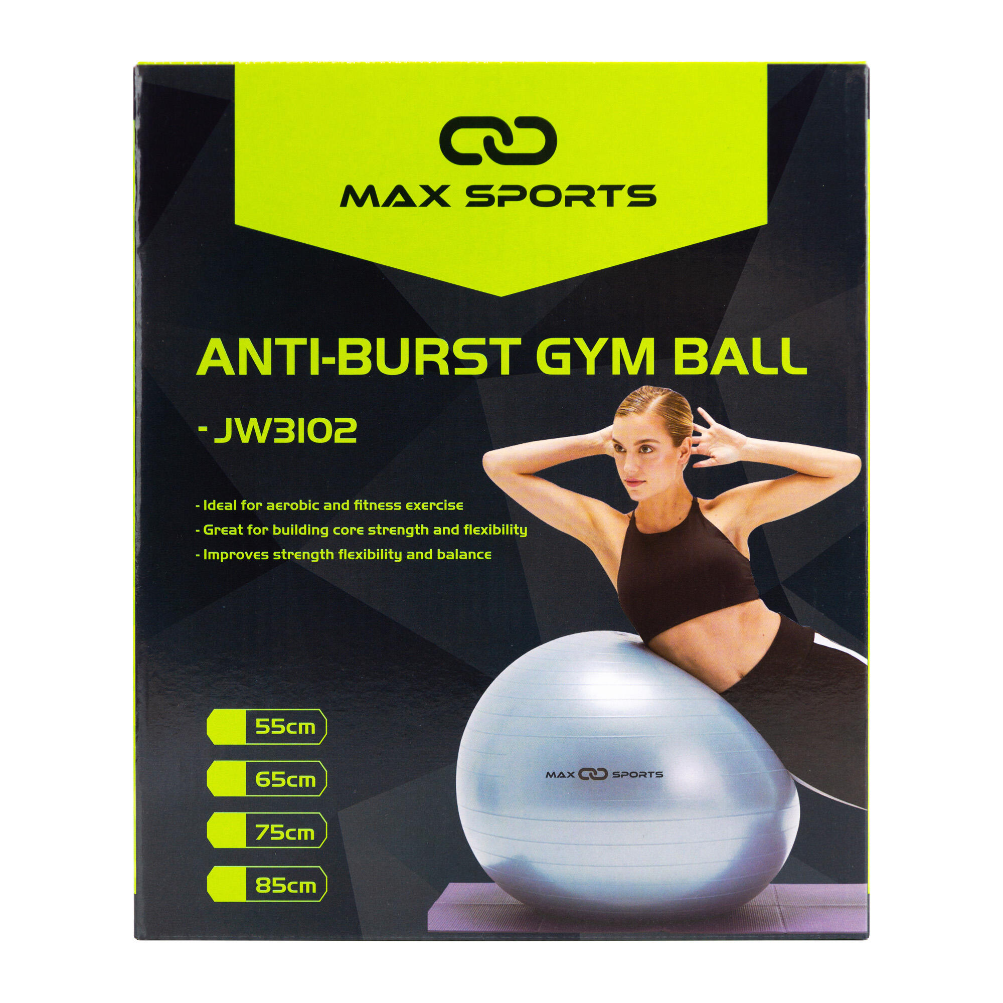 Pelota Fitness Gigante Maximpro Sena 65 Cm Azul Oscuro 3/3