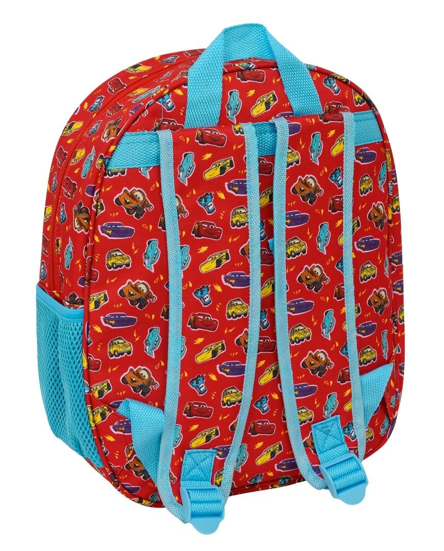 Mochila infantil 3D do filme Carros com porta-garrafa e alças acolchoadas 2/3