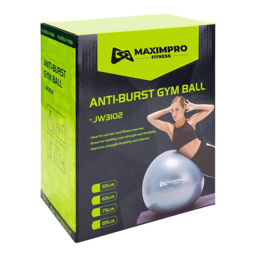 Pelota Fitness Gigante Maximpro Sena 65 Cm Azul Oscuro 2/3