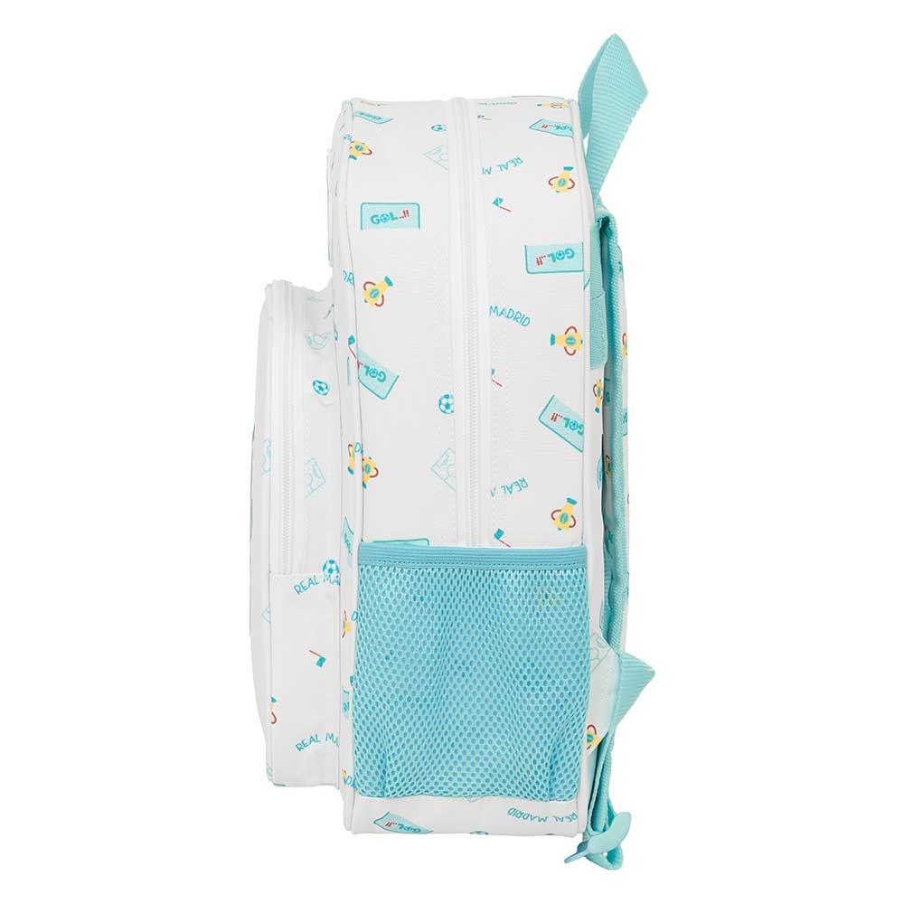 Mochila infantil do Real Madrid, adaptável a carrinhos de bagagem, com bolso 3/3