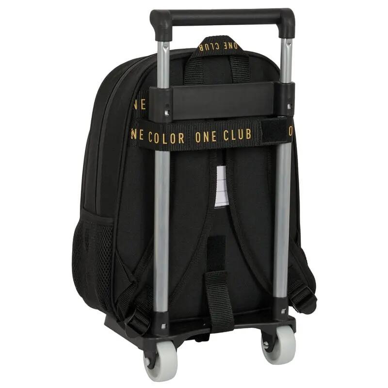 Mochila Escolar Infantil Real Madrid con Carro y Bolsillo Frontal Negra 2/3