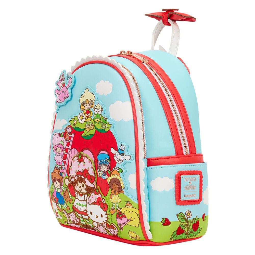 Mochila infantil Hello Kitty & Friends em poliuretano com alças ajustáveis, azul 2/4