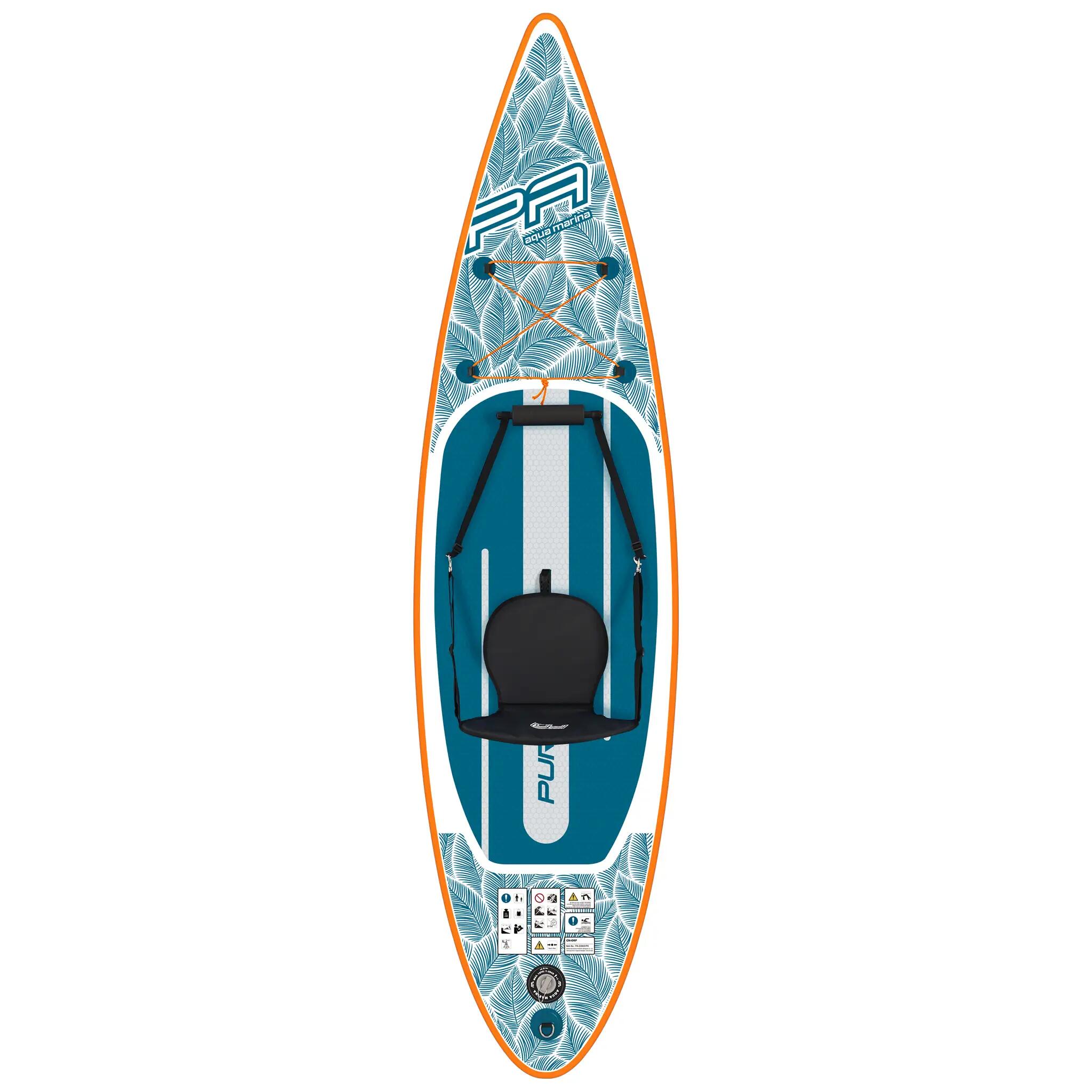 Deska pompowana SUP Aqua Marina Pure Air 11'0" Combo +POMPKA EP-T16 +BOJKA 2/7