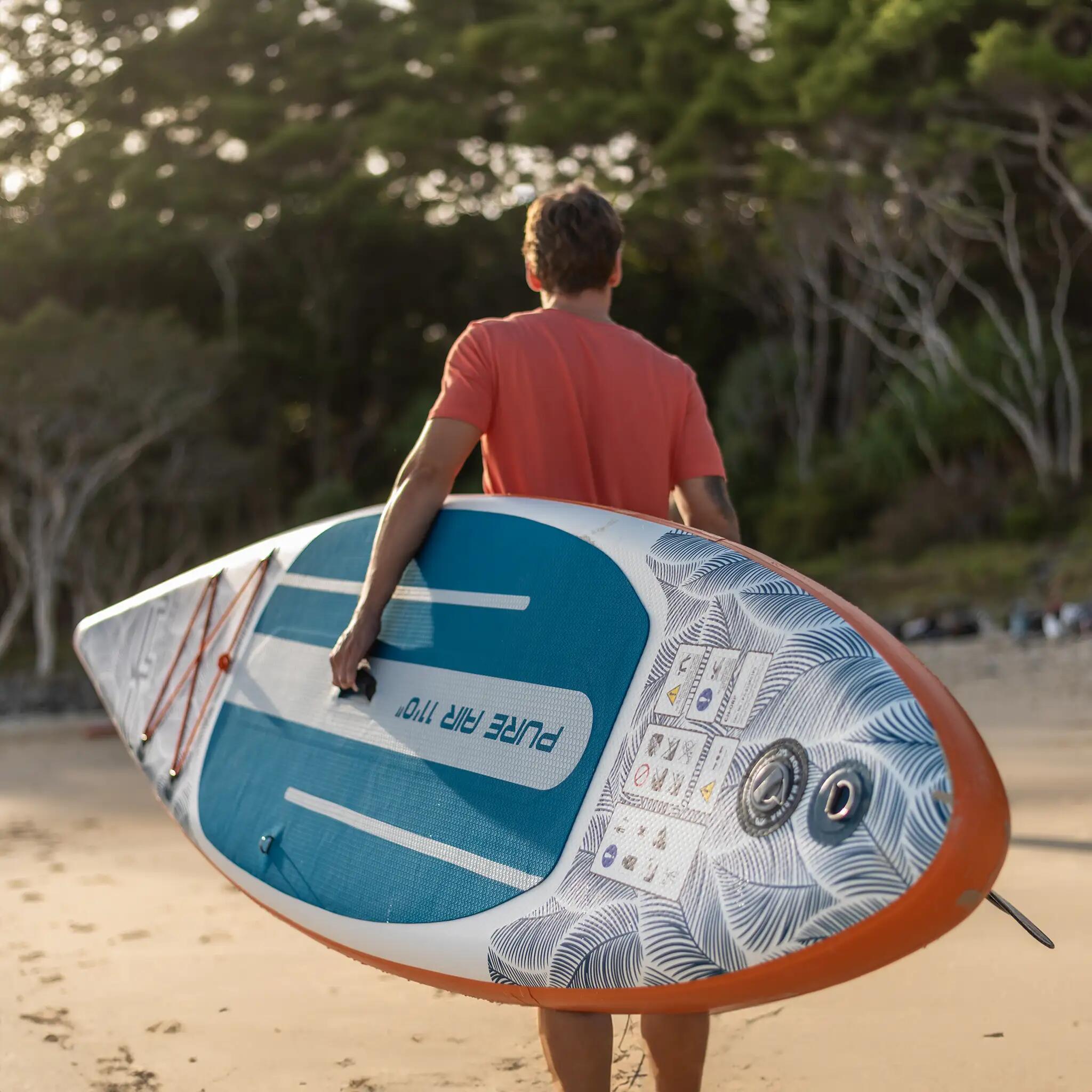 Deska pompowana SUP Aqua Marina Pure Air 11'0" Combo +POMPKA EP-T16 +BOJKA 5/7
