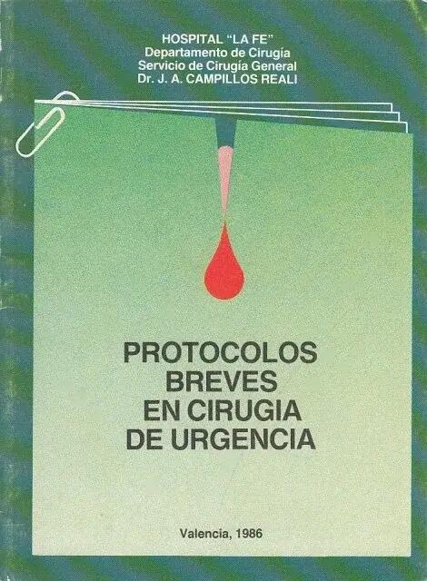Protocolos breves en cirugía de urgencia 1/1