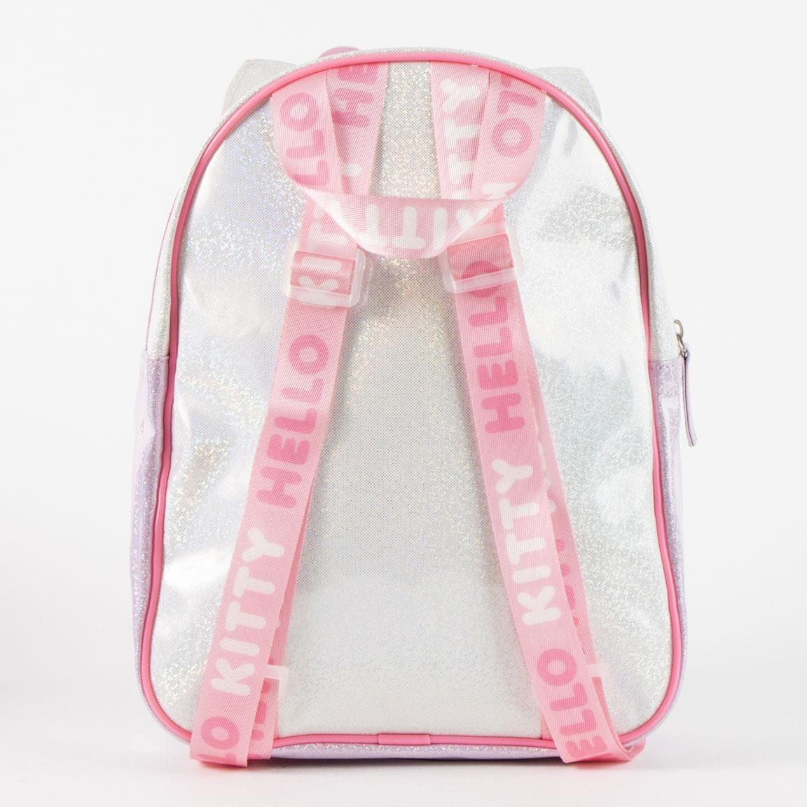 Zaino per bambini Hello Kitty in PU con tasca frontale, rosa chiaro 2/6