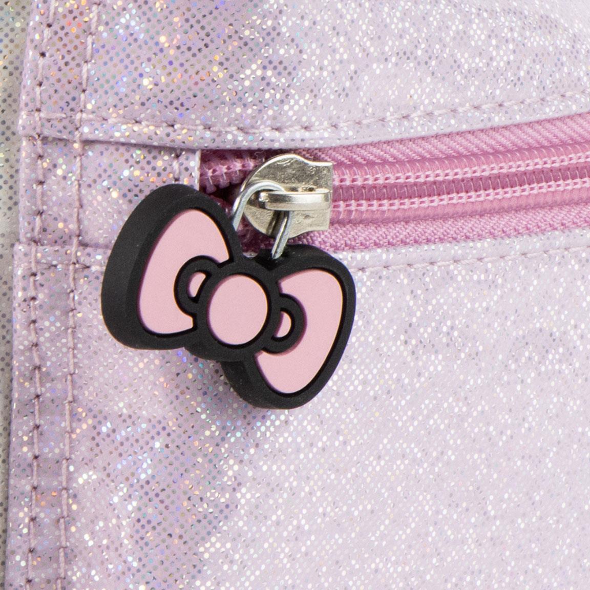 Zaino per bambini Hello Kitty in PU con tasca frontale, rosa chiaro 4/6