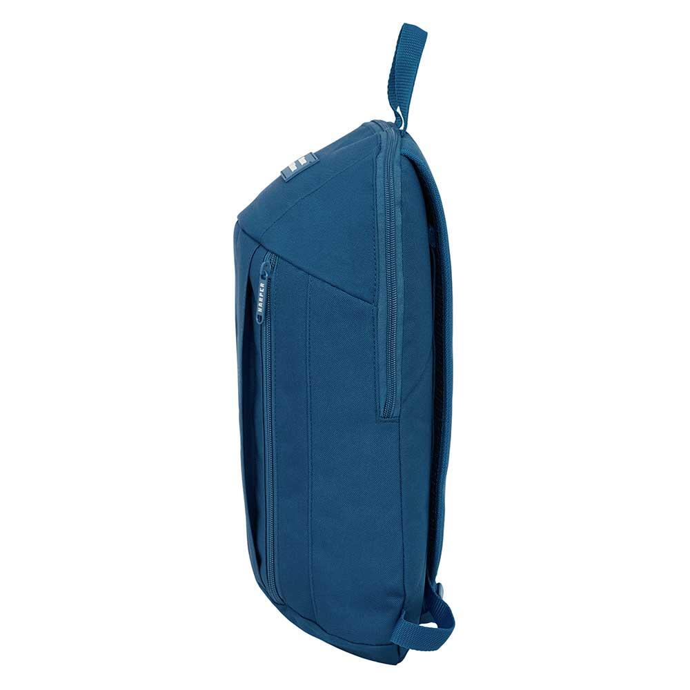 Mochila pequena Harper & Neyer para adultos com bolso frontal e alças, azul. 3/3
