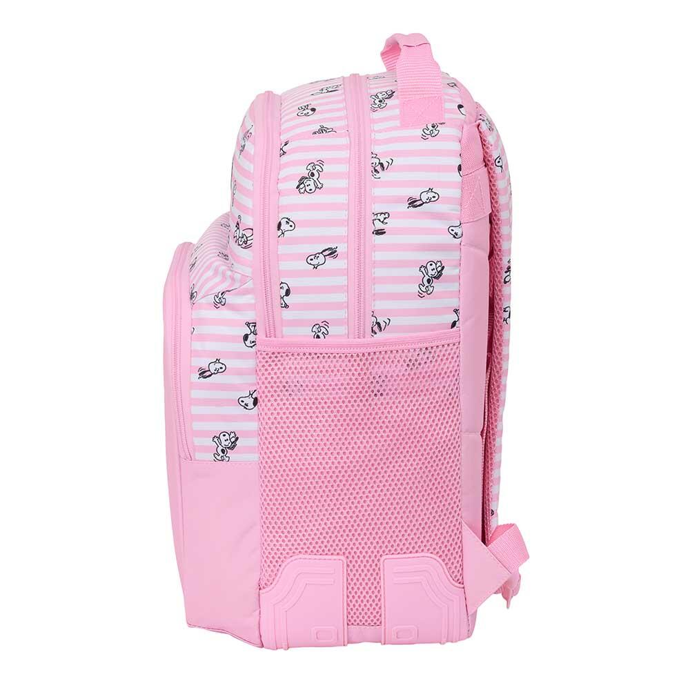 Sac à dos scolaire Snoopy pour enfants, adaptable aux trolleys, avec poche 3/3