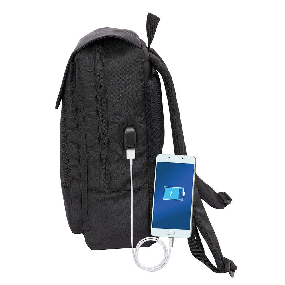 Mochila Real Madrid para Adultos com Aba e Porta USB para Laptop de 13,3" 3/6
