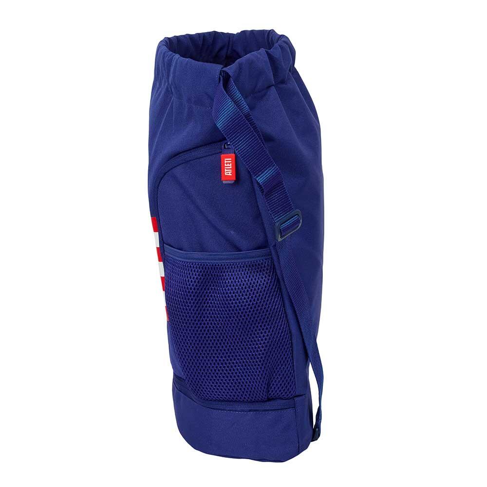 Mochila infantil do Atlético de Madrid com porta-garrafa e zíper - Azul 3/4