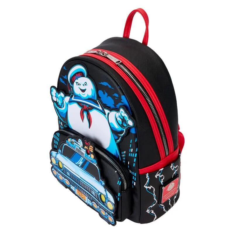 Zaino per bambini Ghostbusters Stay Puft con tasca frontale, nero e rosso 4/4