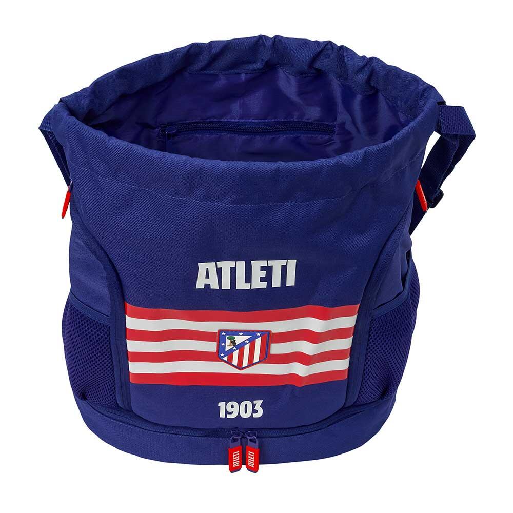 Mochila infantil do Atlético de Madrid com porta-garrafa e zíper - Azul 4/4