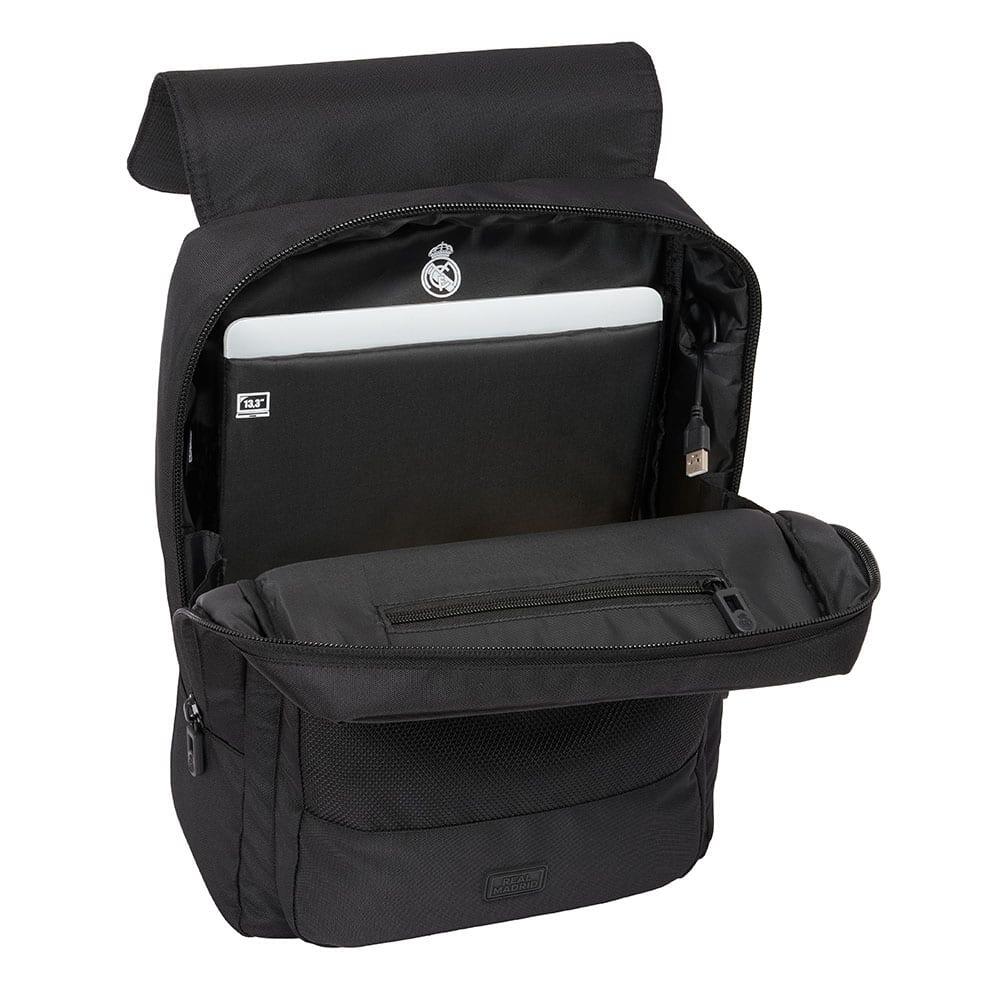 Mochila Real Madrid para Adultos com Aba e Porta USB para Laptop de 13,3" 6/6