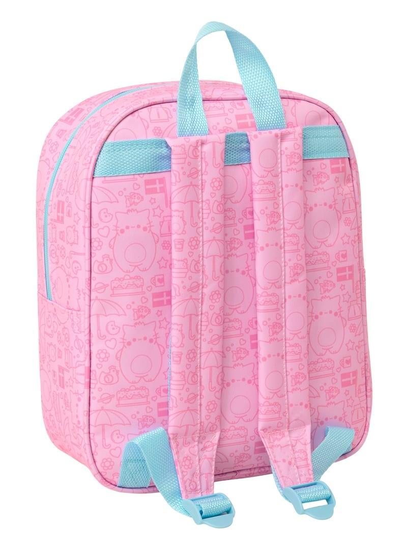 Sac à dos 3D pour bébé Pembe avec fermeture éclair et dragonne, rose 2/3