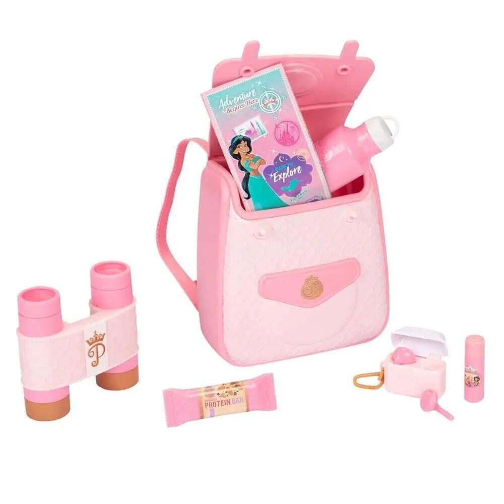 Zaino da viaggio per bambine a tema principessa con spallacci regolabili, rosa 5/5