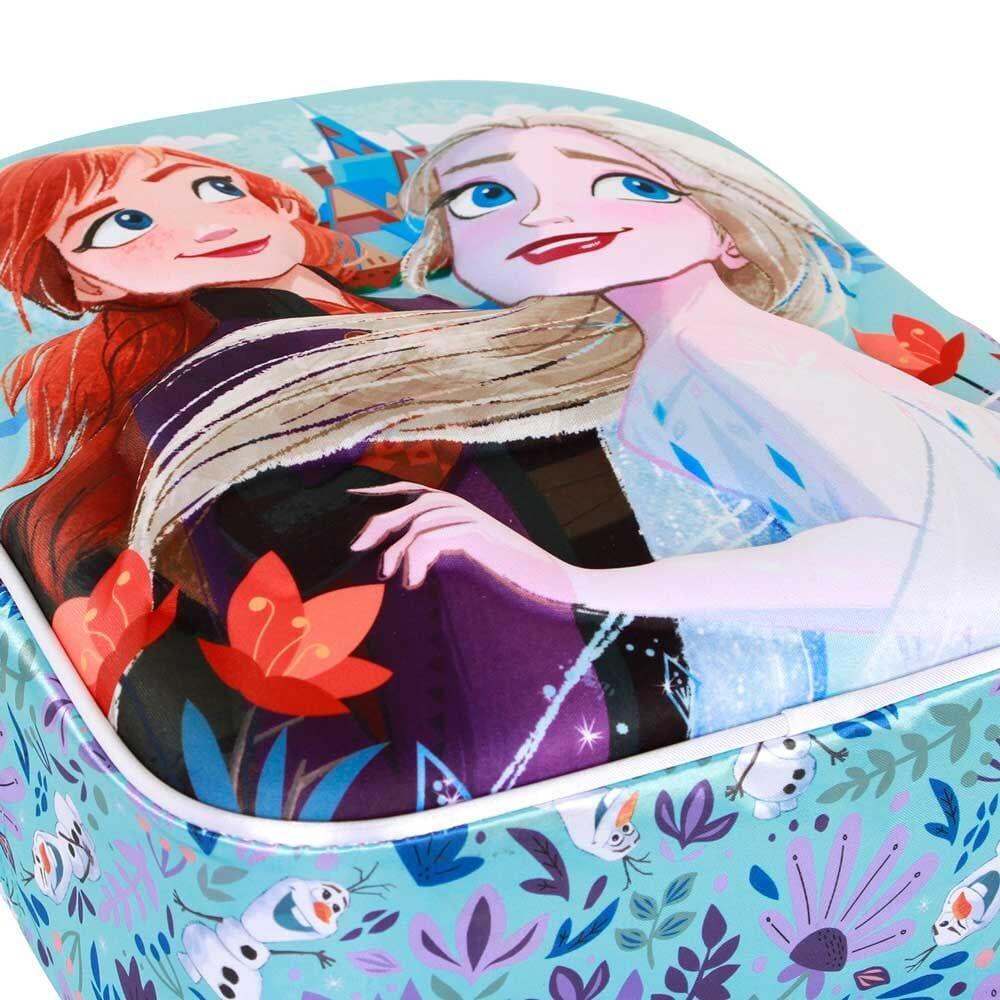 Mochila infantil Frozen II, adaptável a carrinhos de bagagem, com bolso frontal 2/4