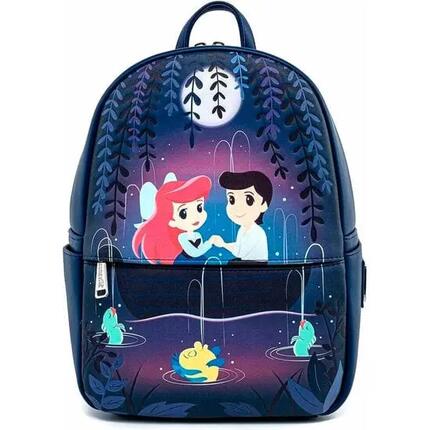 Sac à dos scolaire pour enfants La Petite Sirène avec poche avant et fermeture