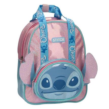 Sac à dos Stitch 3D pour enfants avec porte-bouteille et bretelles rembourrées