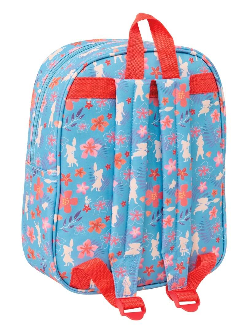 Zainetto Vaiana 3D per bambini con cerniera, blu e corallo 2/3