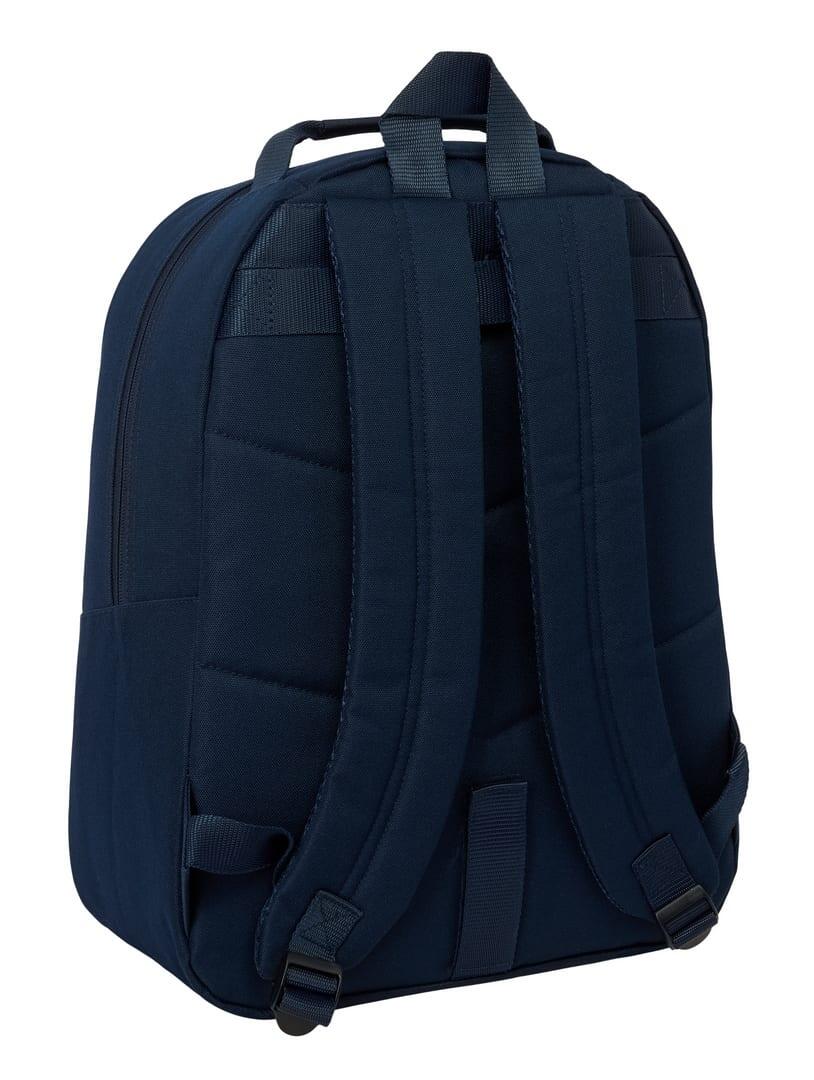 Mochila infantil FC Barcelona adaptável a carrinho com bolso frontal azul 2/3
