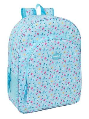 Zaino per laptop Blackfit8 Petals da 141 pollici con tasca frontale - Blu