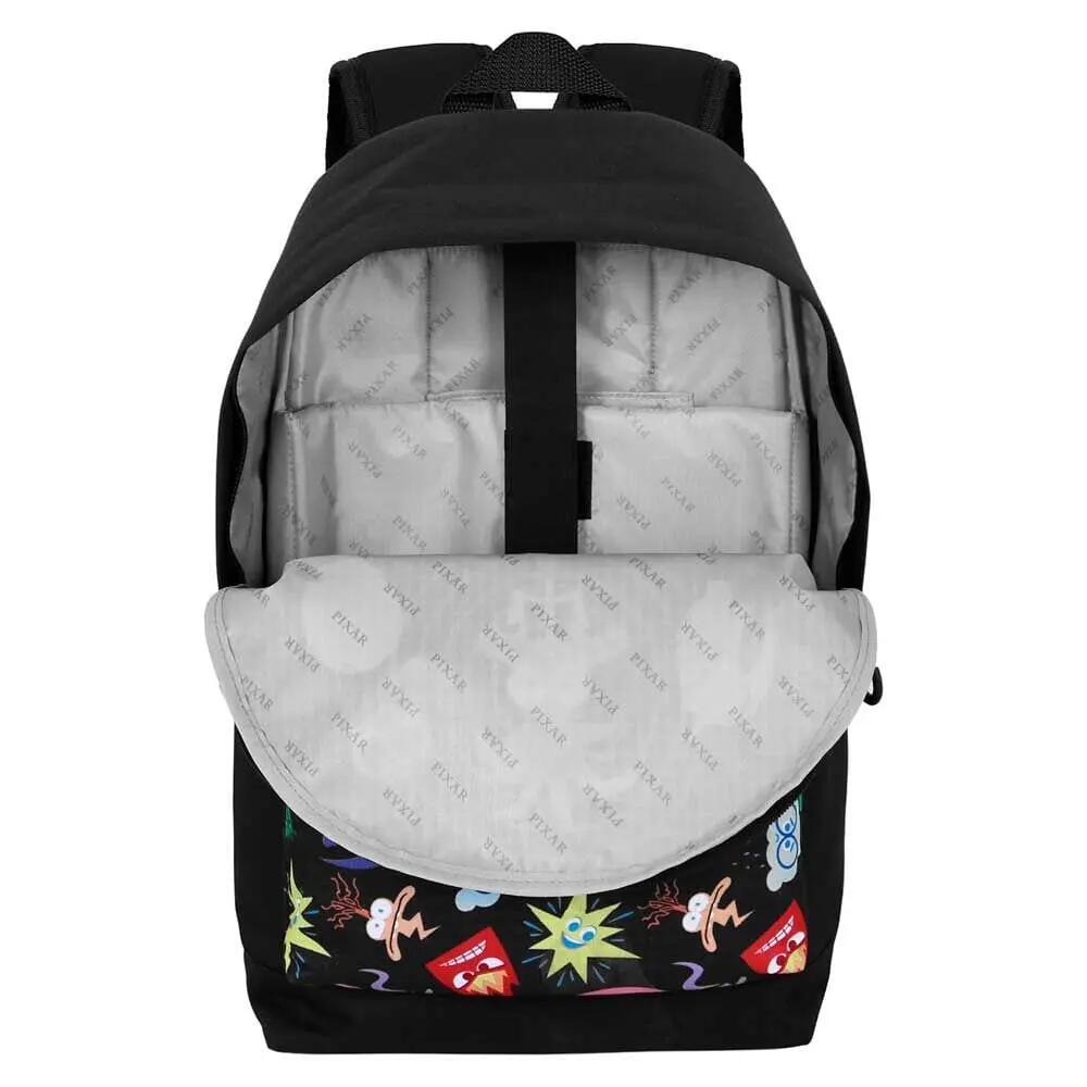 Zaino scolastico per bambini Inside Out 2 con tasca frontale, 44 cm, nero. 3/4