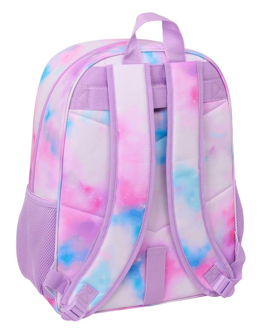 Mochila infantil K-Pop Demon Hunters com bolso frontal multicolorido 2/3