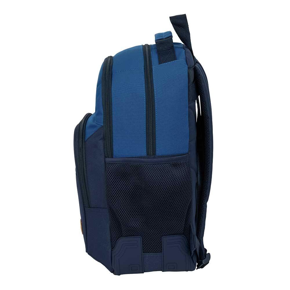 Mochila Escolar Infantil Polvo Dupla com Rodinhas e Porta-Garrafas Azul 3/3