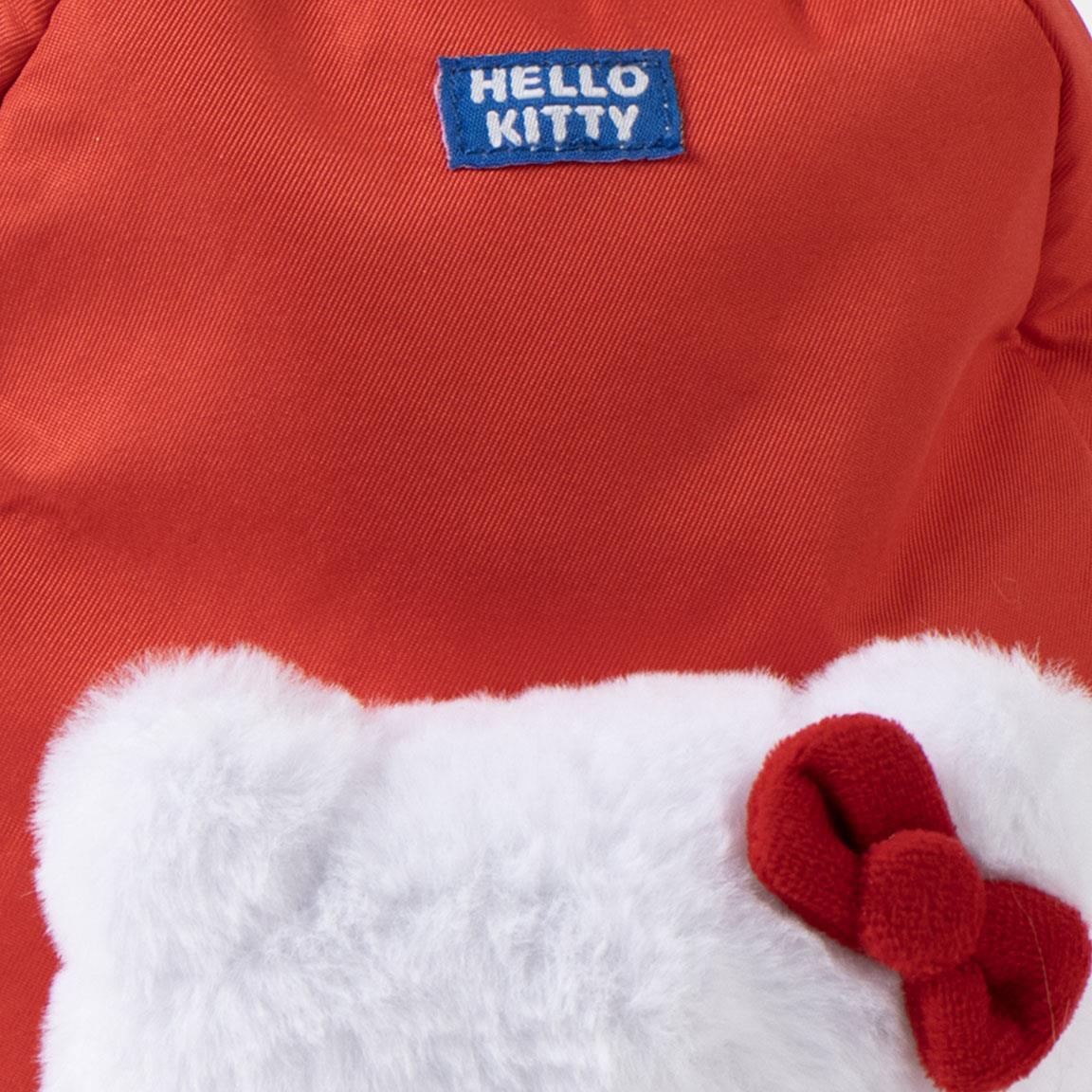 Zainetto per bambini Hello Kitty con peluche, in poliestere rosso 3/6