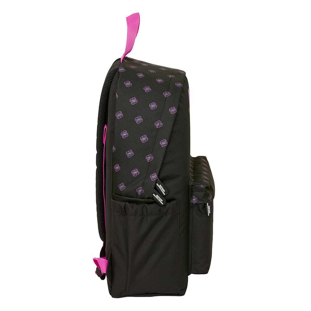 Mochila infantil K-Pop Demon Hunters para laptop de 14,1" com bolso, preta. 3/4