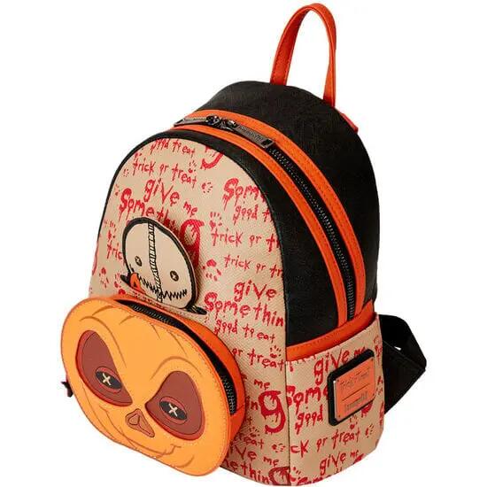 Zaino Sam Trick R Treat per adulti in ecopelle con tasche, arancione 3/4