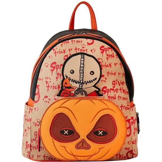 Zaino Sam Trick R Treat per adulti in ecopelle con tasche, arancione 2/4