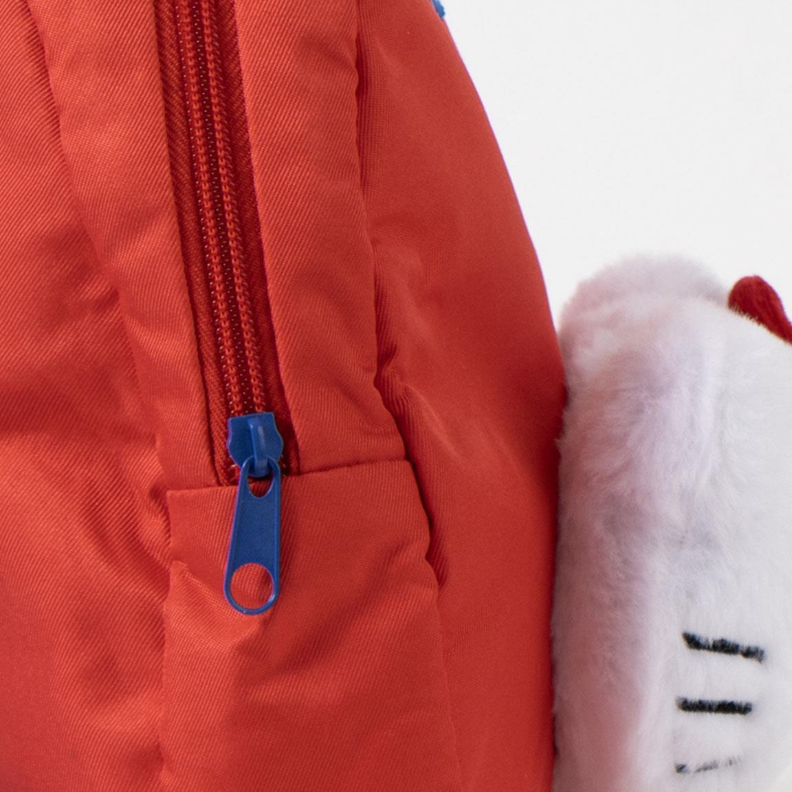 Zainetto per bambini Hello Kitty con peluche, in poliestere rosso 5/6