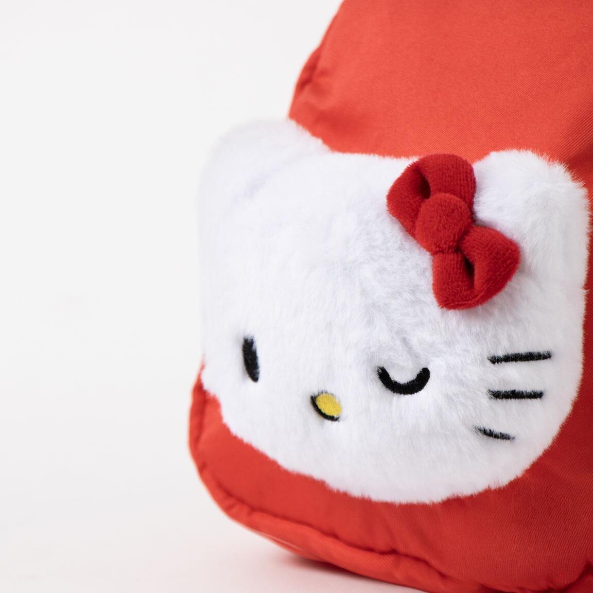 Zainetto per bambini Hello Kitty con peluche, in poliestere rosso 4/6