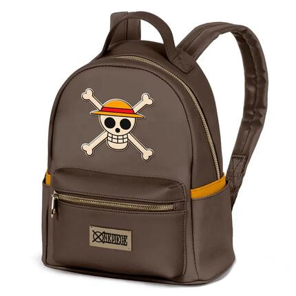 Sac à dos scolaire One Piece pour enfants avec rabat et boucle noire