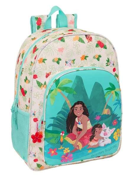 Mochila infantil Vaiana, adaptável a carrinhos de bagagem, com bolso frontal 4/5