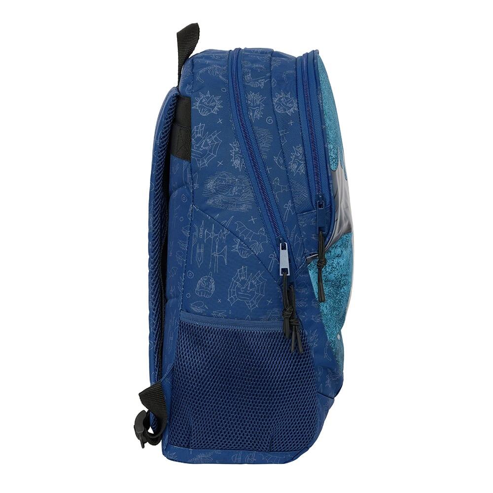 Mochila escolar infantil Como Treinar o Seu Dragão, adaptável a carrinhos, azul 3/3