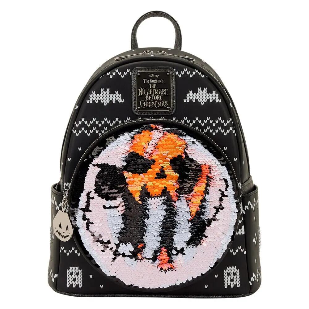 Zaino da adulto Jack Skellington con paillettes reversibili - Nero 2/4