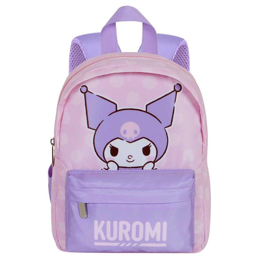 Zaino per bambini Kuromi Hello Kitty e amici, 27 cm, con tasca frontale, colore 2/3