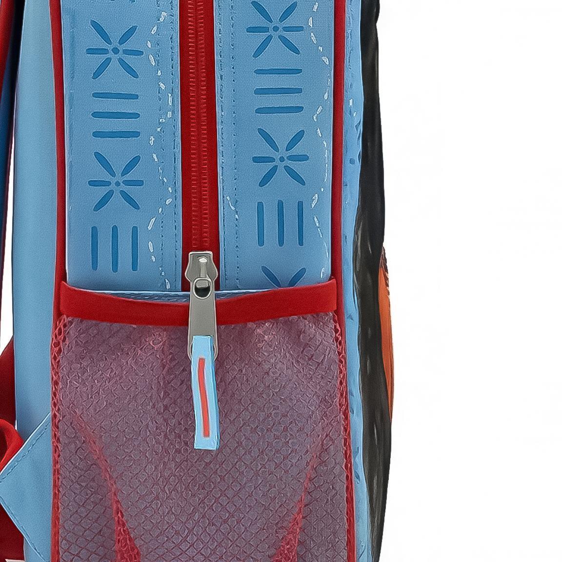 Mochila infantil Moana 3D feita de poliéster e EVA com alças ajustáveis, azul 4/6