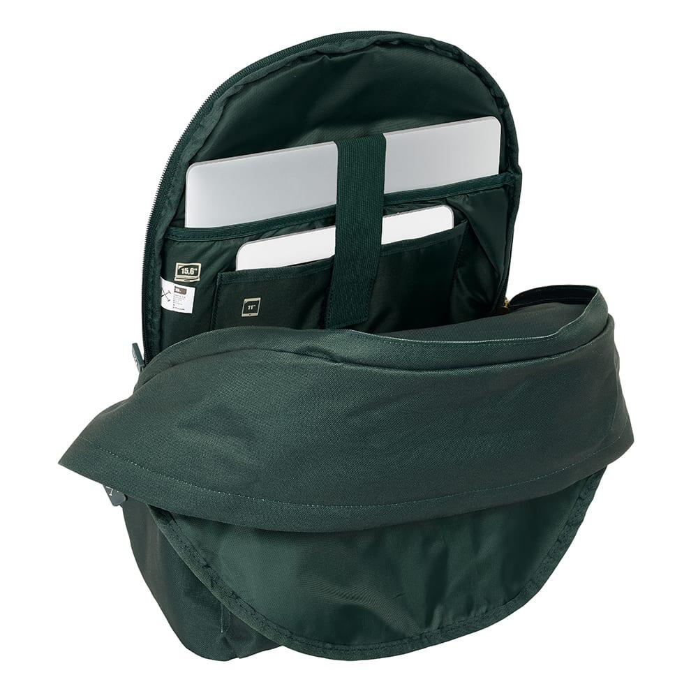 Mochila Harper & Neyer para adultos, para laptop de 15,6", com porta USB, verde. 5/5