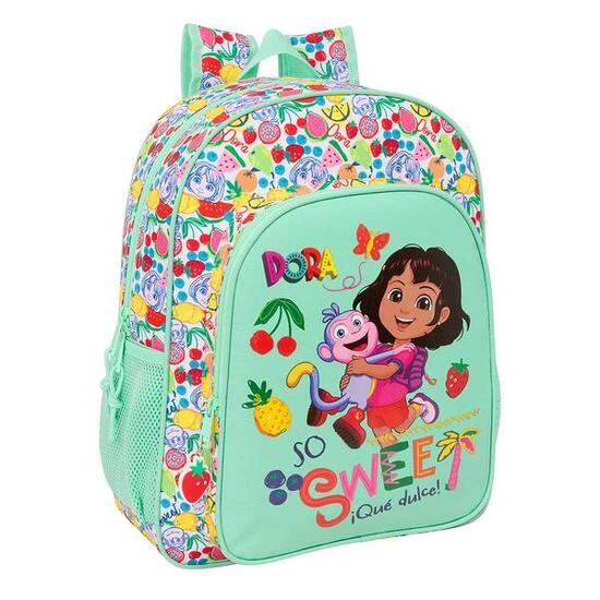 Sac à dos enfant Dora, adaptable à une valise à roulettes, avec poche avant