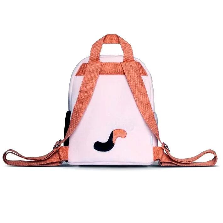 Mochila de pelúcia Squishmallows para crianças com bordado e zíper, bege. 3/3