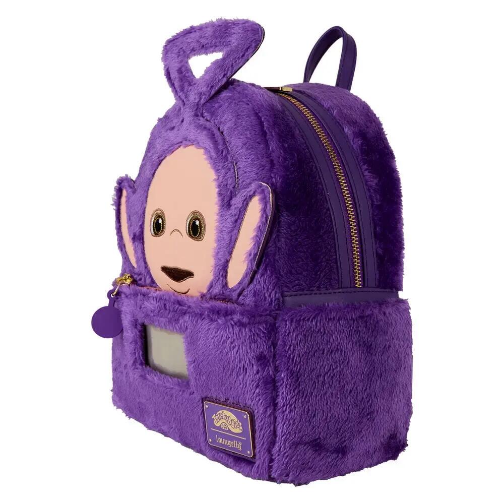 Zainetto per bambini Tinky-Winky Teletubbies da 26 cm con tasca frontale viola 3/4