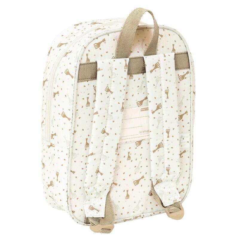 Mochila infantil Sophie the Giraffe, impermeável, com bolso frontal, bege. 2/2
