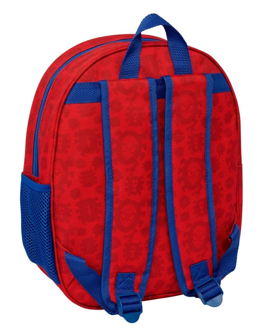 Zaino per bambini Spiderman 3D con portaborraccia e maniglie imbottite - Blu 2/3